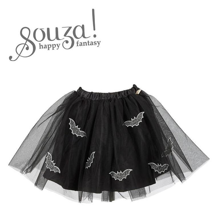 Souza! Czarownica Mathilde, spódniczka tiulowa w nietoperze, strój, 4-7 lat