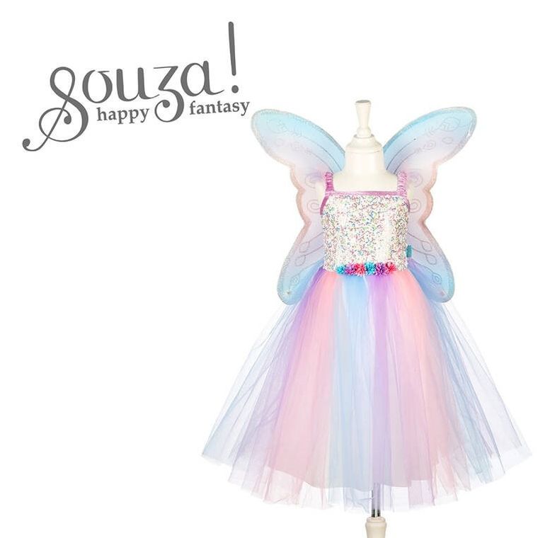 Souza! Felicity, sukienka i skrzydła motyla, wróżka, strój, 5-7 lat