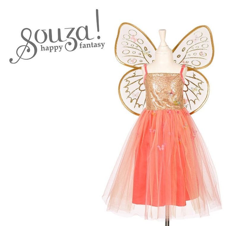 Souza! Joanna, sukienka i skrzydła motyla wróżka, strój, 5-7 lat