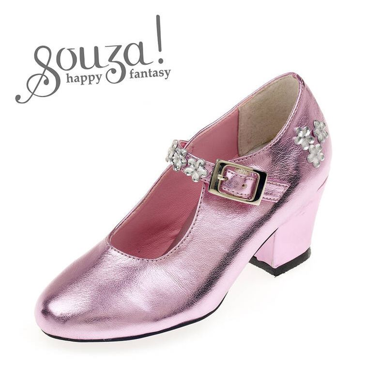 Souza! Madeleine, pantofelki na obcasie, różowy metalik, rozmiar 34