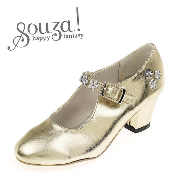 Souza! Sabine, pantofelki na obcasie, złote, rozmiar 35