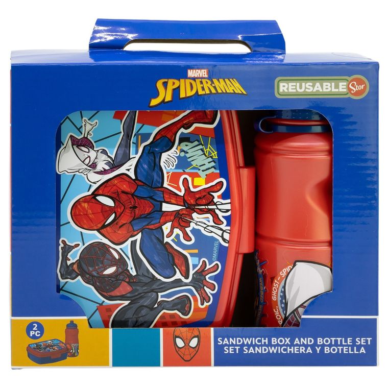 Spider-Man, zestaw: lunchbox + bidon, 380 ml