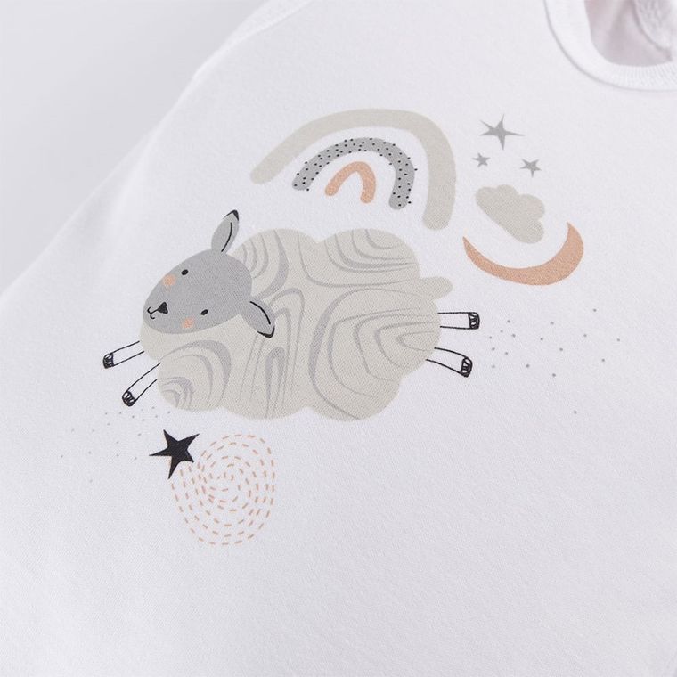 Śpiochy niemowlęce, białe, Eevi