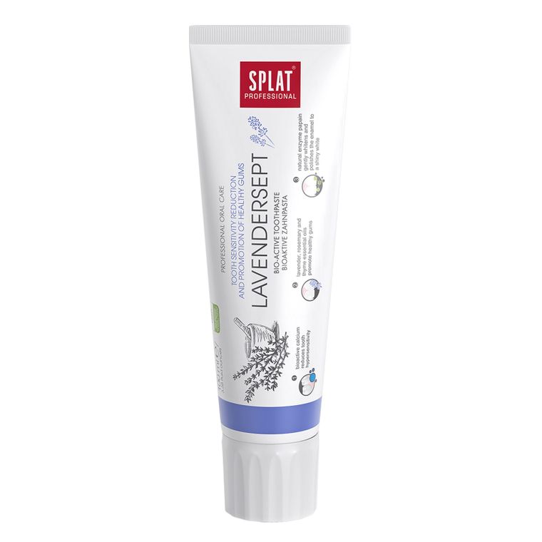 Splat, Professional Lavedersept, Bioaktywna pasta do zębów specjalnie opracowana do mocnej ochrony przed bakteriami i skutecznej profilaktyki przyzębia, 100 ml