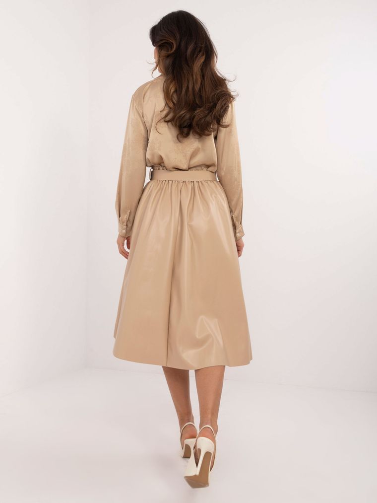 Spódnica damska, beżowa, Italy Moda