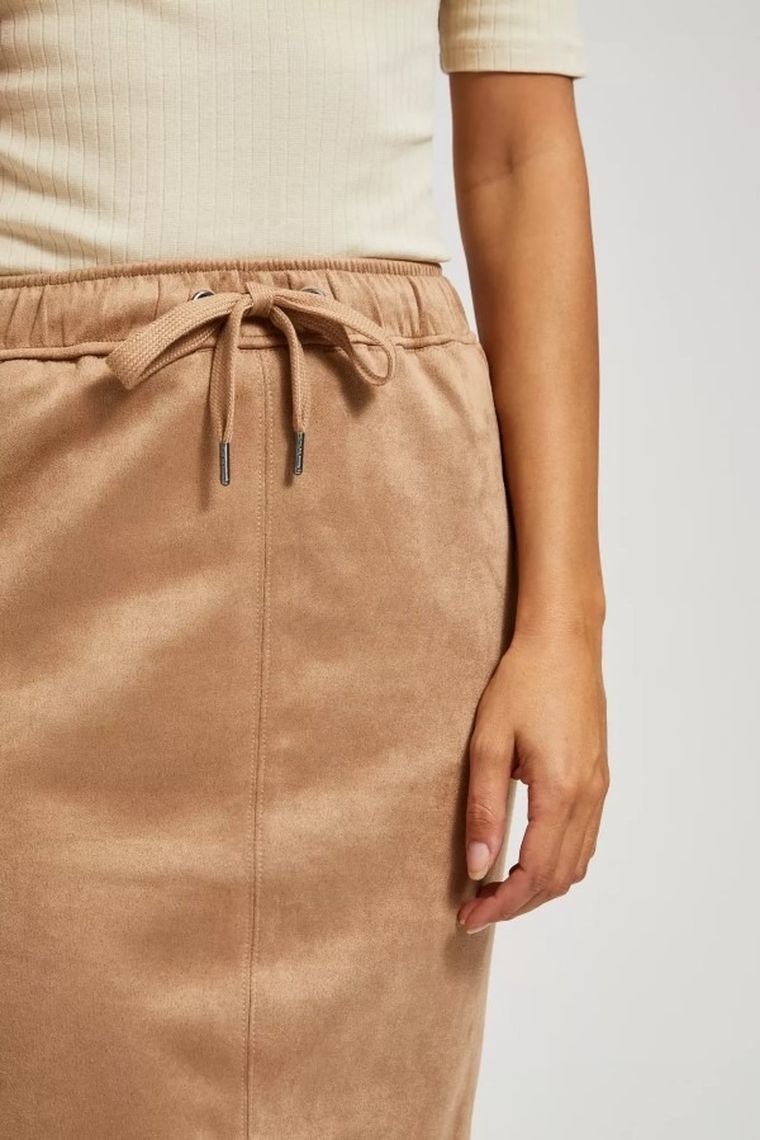 Spódnica damska, beżowa, Moodo