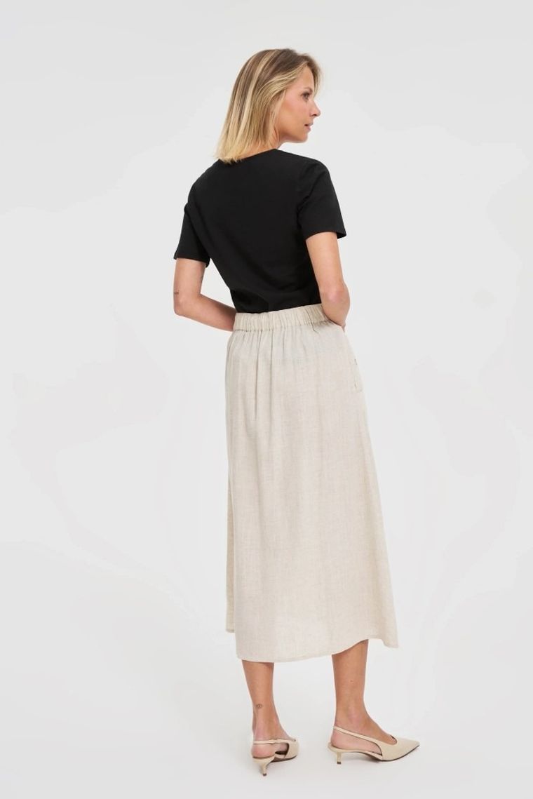 Spódnica damska, beżowa, Moodo