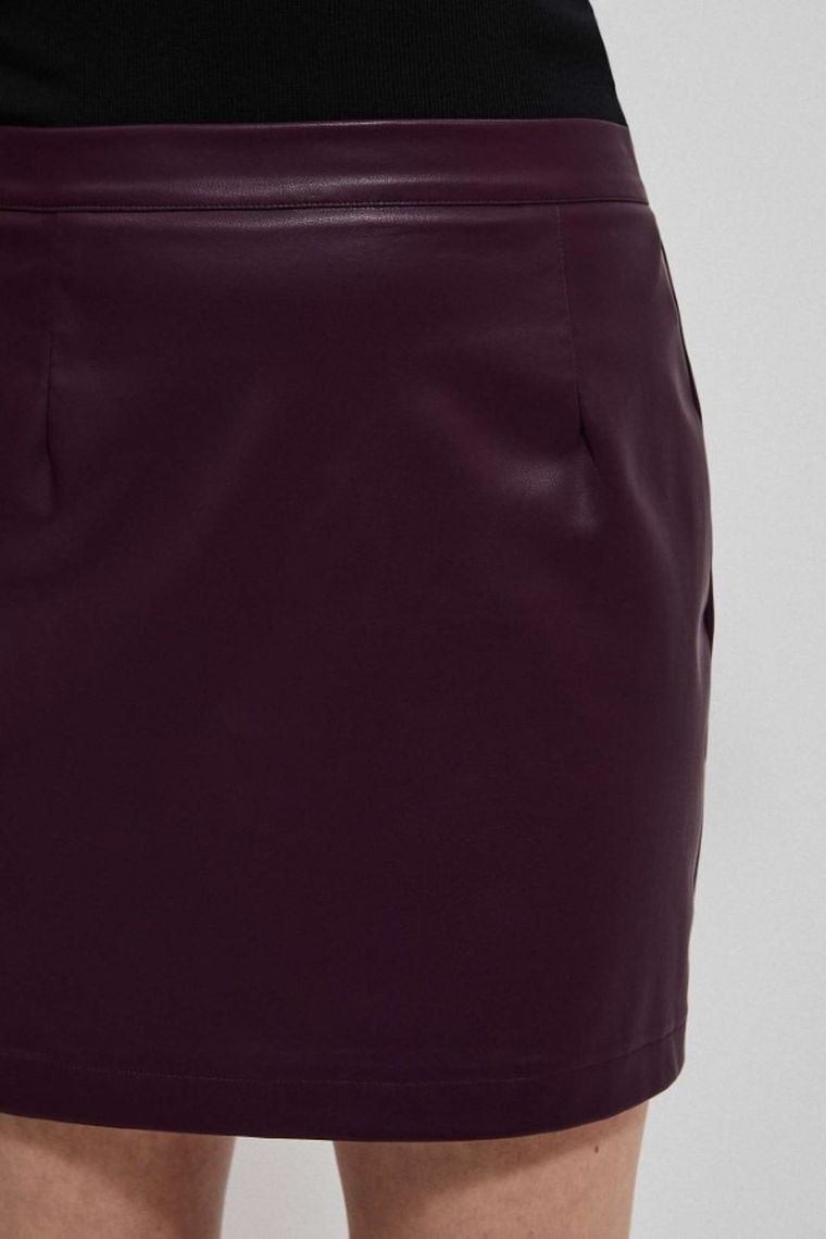 Spódnica damska, bordowa, Moodo