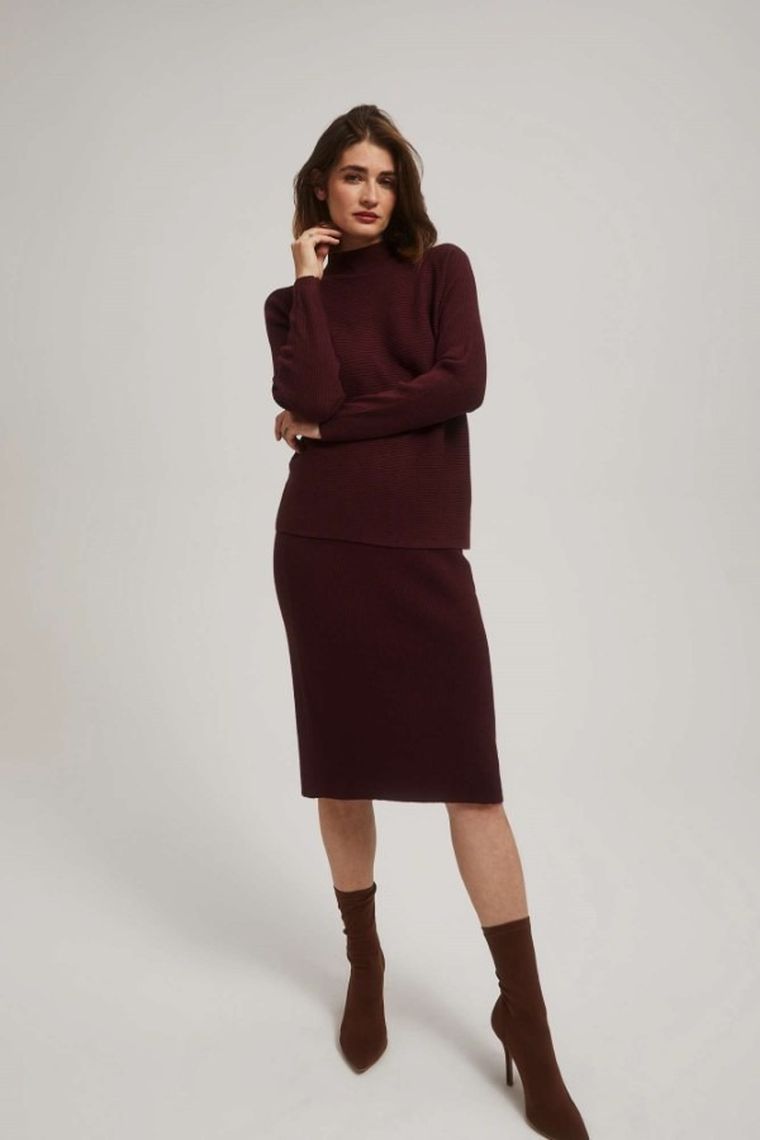 Spódnica damska, brązowa, Moodo