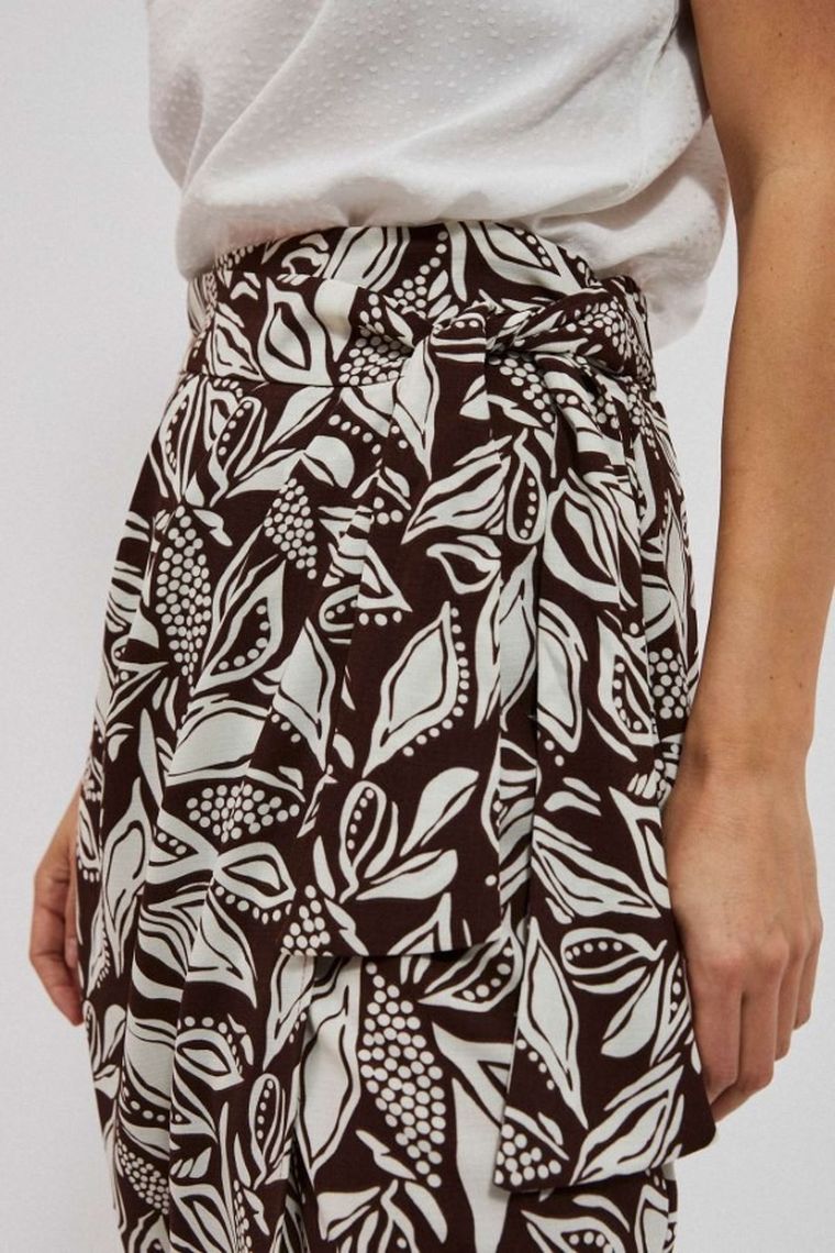 Spódnica damska, brązowa, Moodo