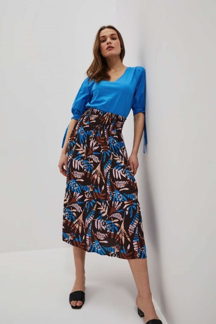 Spódnica damska, brązowa, Moodo