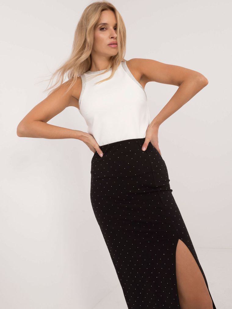 Spódnica damska, czarna, Italy Moda