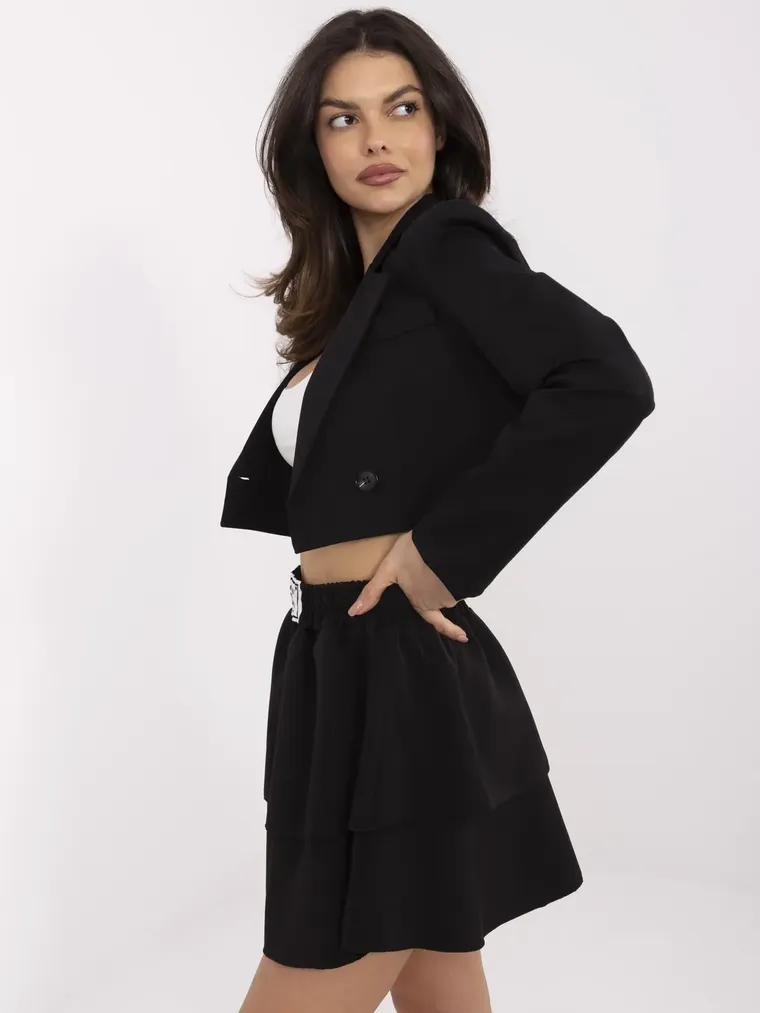 Spódnica damska, czarna, Italy Moda