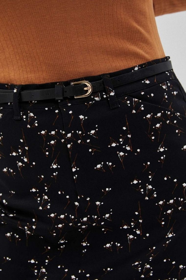 Spódnica damska, czarna, Moodo