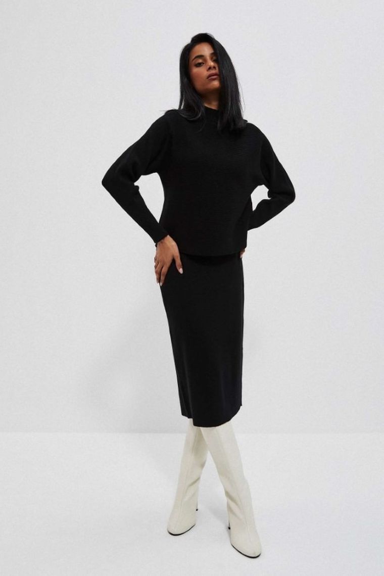 Spódnica damska, czarna, Moodo