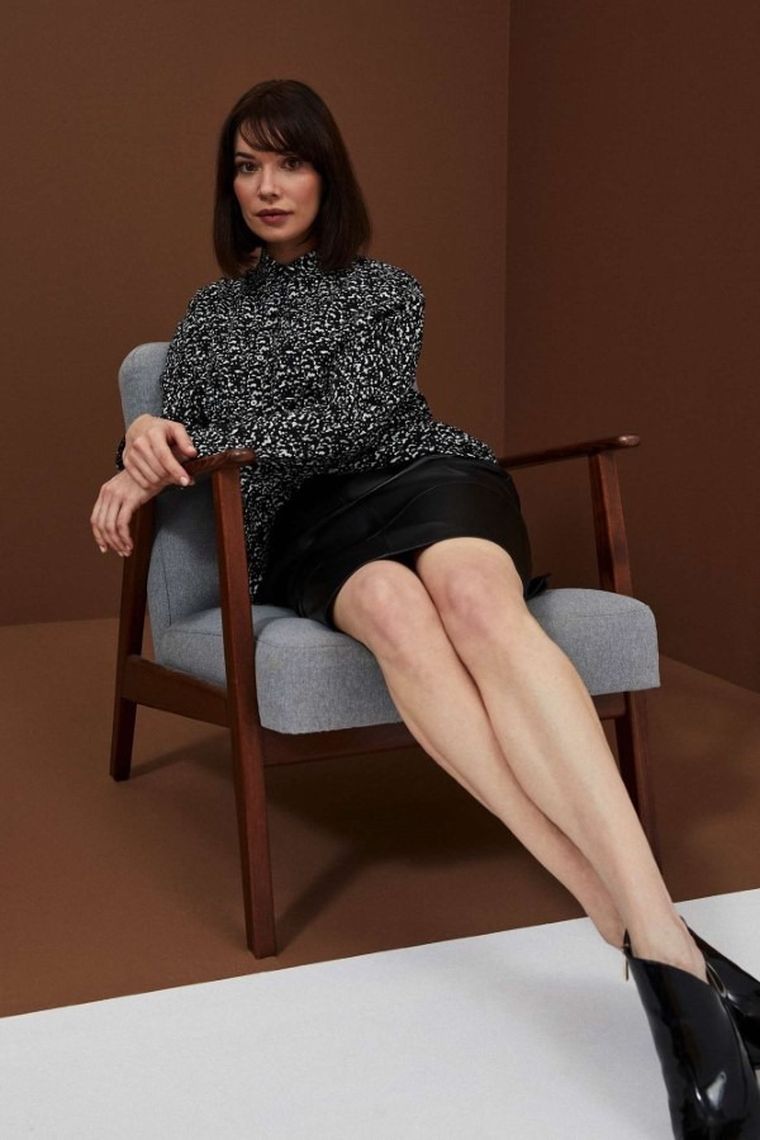 Spódnica damska, czarna, Moodo