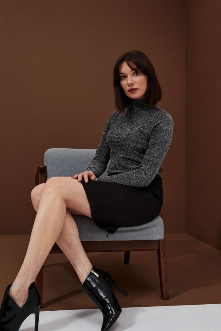 Spódnica damska, czarna, Moodo