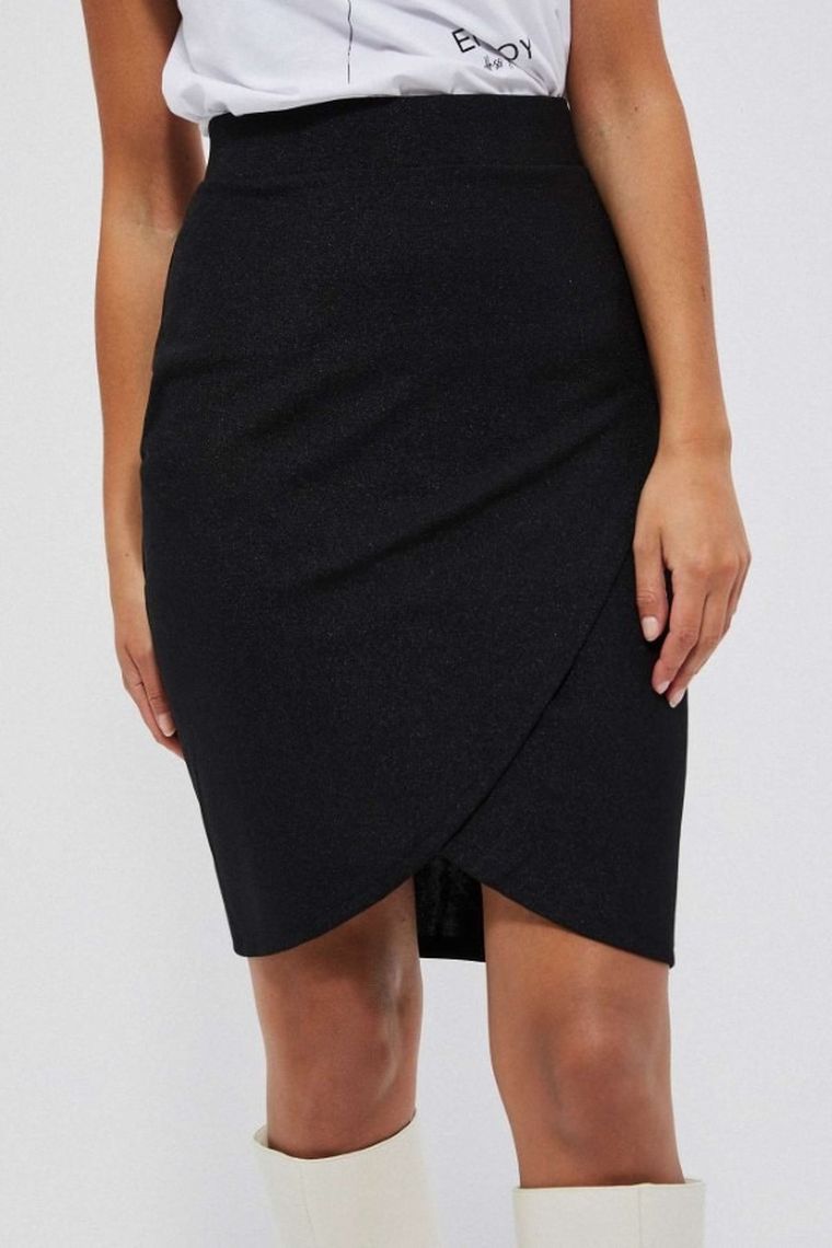 Spódnica damska, czarna, Moodo