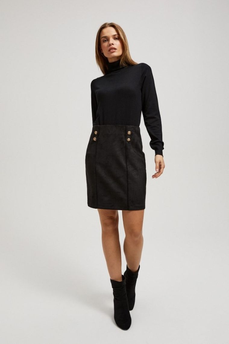 Spódnica damska, czarna, Moodo