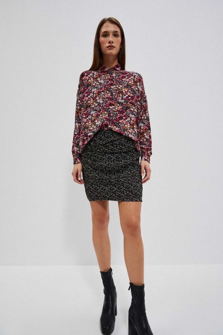 Spódnica damska, czarna, Moodo