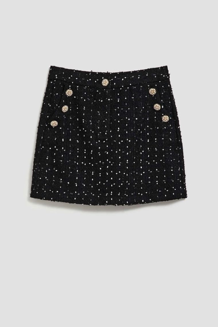 Spódnica damska, czarna, Moodo