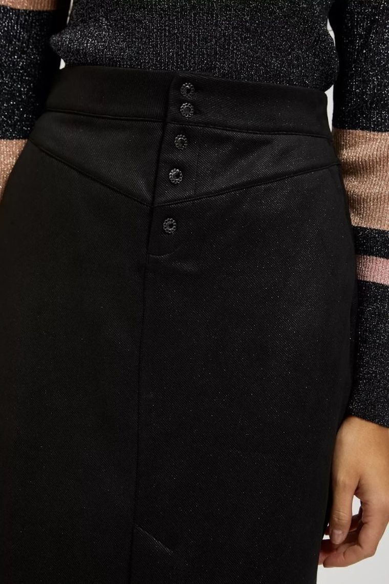 Spódnica damska, czarna, Moodo