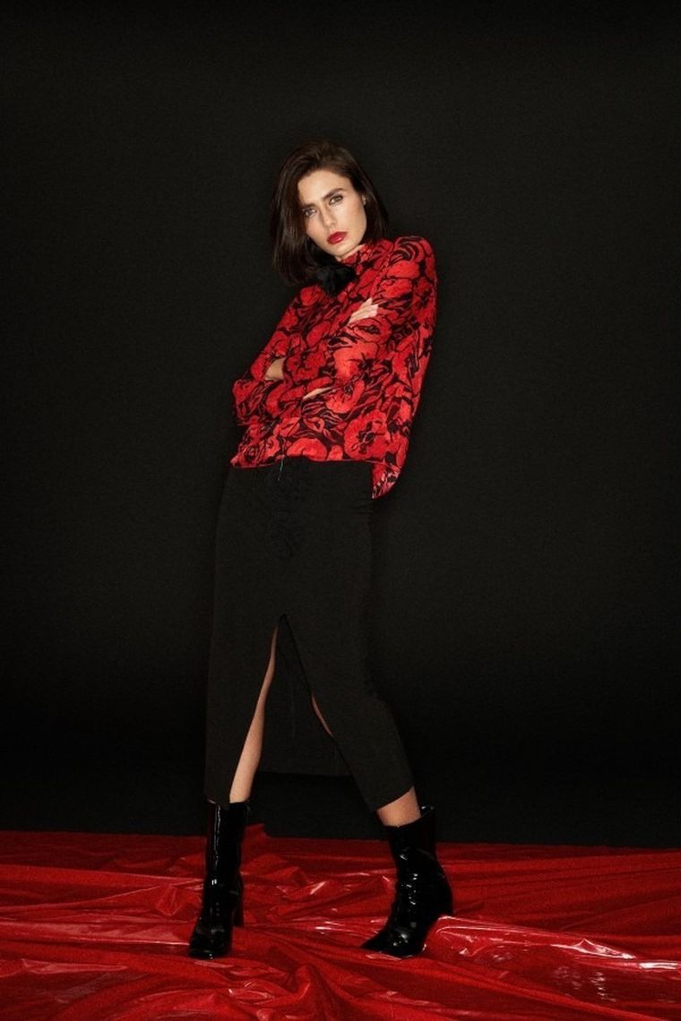 Spódnica damska, czarna, Moodo