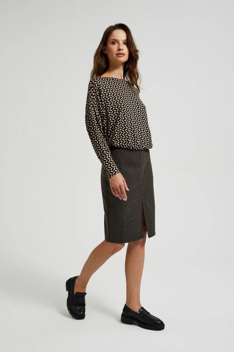 Spódnica damska, czarna, Moodo