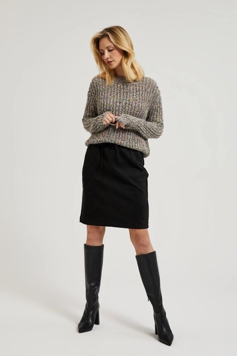 Spódnica damska, czarna, Moodo