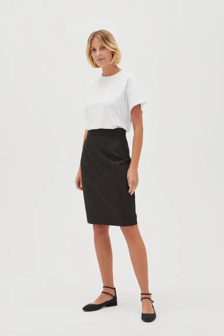 Spódnica damska, czarna, Moodo