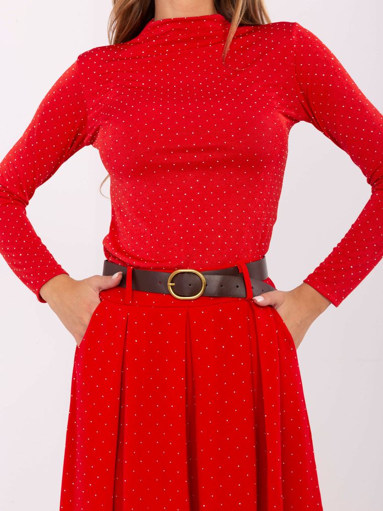 Spódnica damska, czerwona, Italy Moda