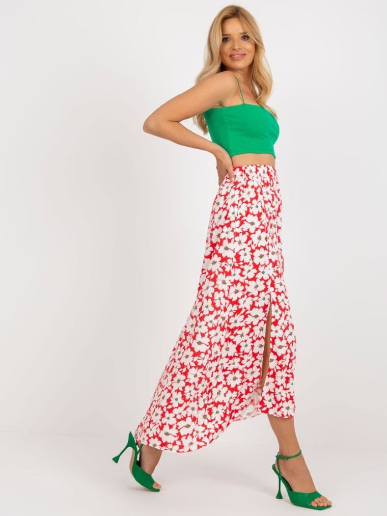 Spódnica damska, czerwona, Rue Paris