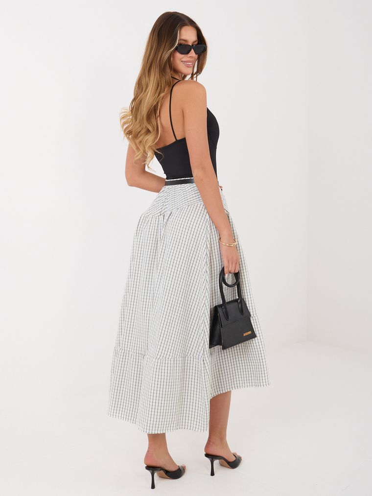 Spódnica damska, ecru, Italy Moda