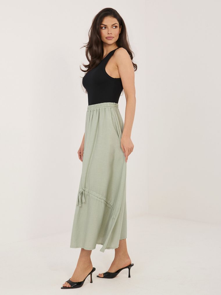 Spódnica damska, khaki, Italy Moda
