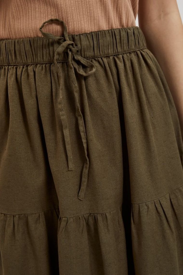 Spódnica damska, khaki, Moodo