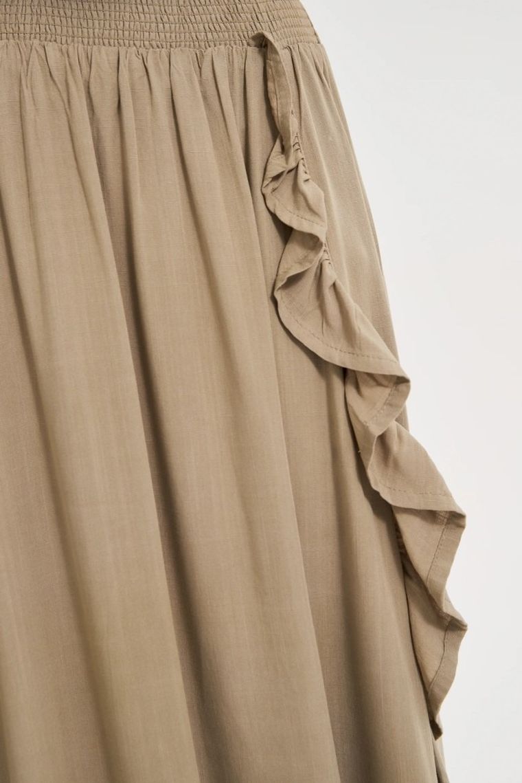 Spódnica damska, khaki, Moodo