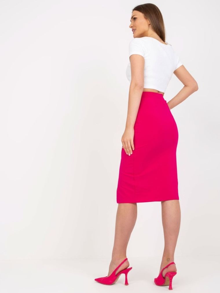 Spódnica damska, różowa, Basic Feel Good