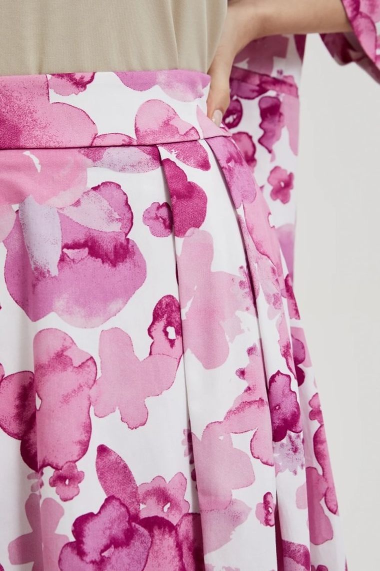 Spódnica damska, różowa, Moodo