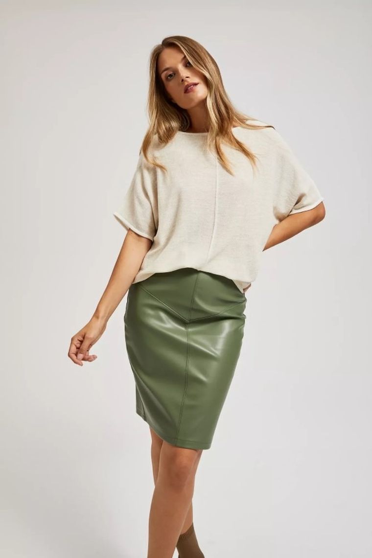 Spódnica damska, zielona, Moodo