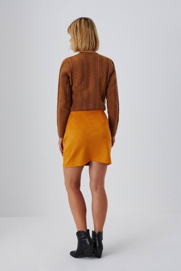 Spódnica damska, żółta, Moodo