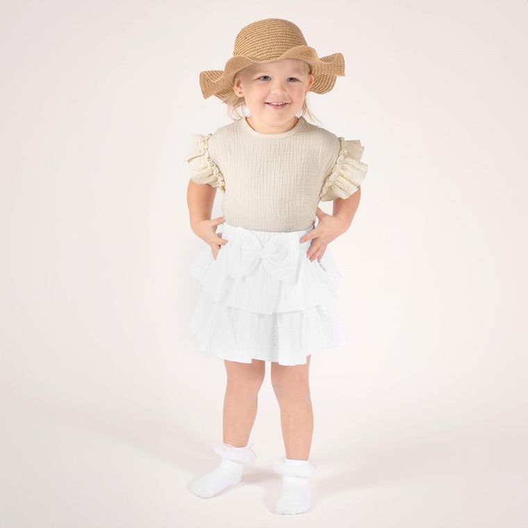 Spódnica dziewczęca, biała, Nicol