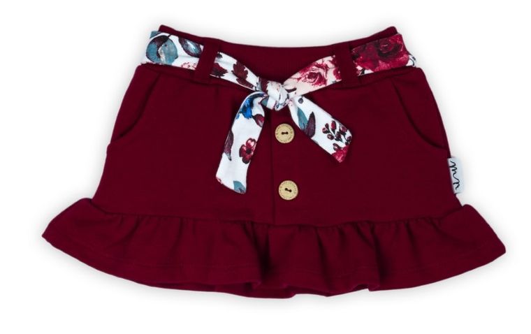 Spódnica dziewczęca, bordowa, Nicol