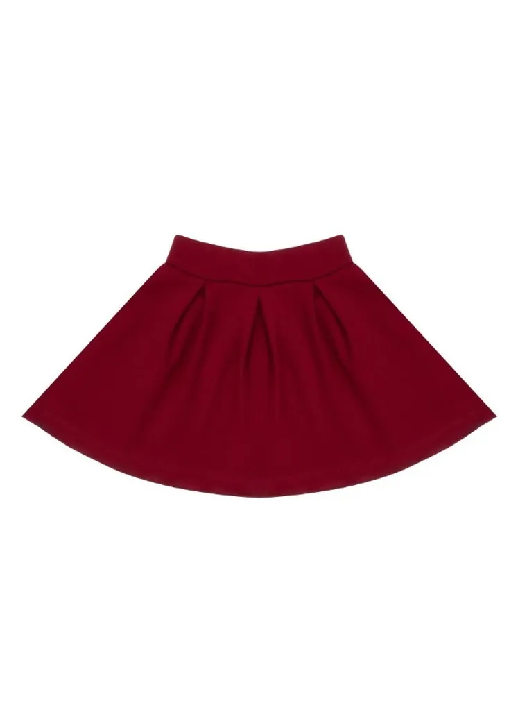 Spódnica dziewczęca, bordowa, Nicol
