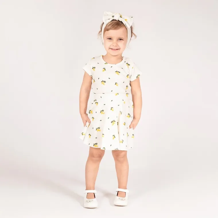 Spódnica dziewczęca, ecru, Nicol