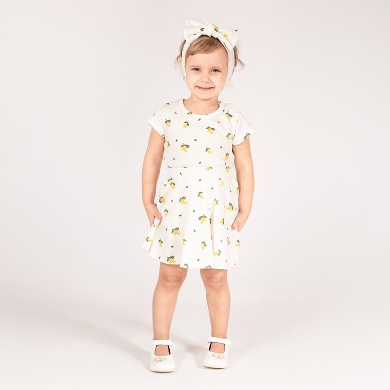 Spódnica dziewczęca, ecru, Nicol