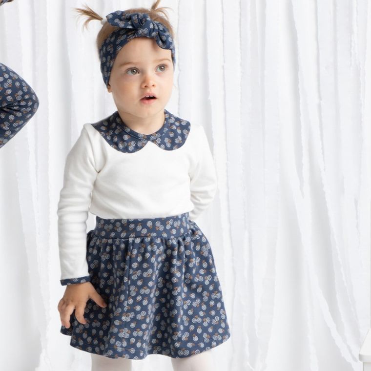 Spódnica dziewczęca, granatowa, Nicol