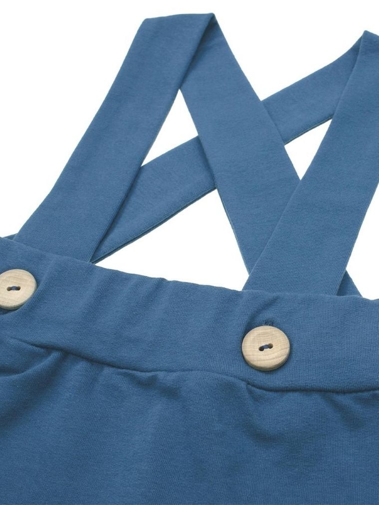 Spódnica ogrodniczka dziewczęca, niebieska, Nicol