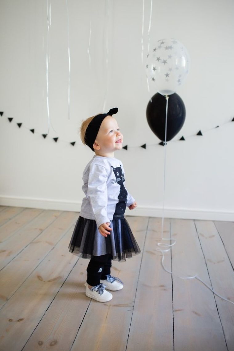 Spódnica tiulowa dziewczęca, czarna, Happy Day, Pinokio