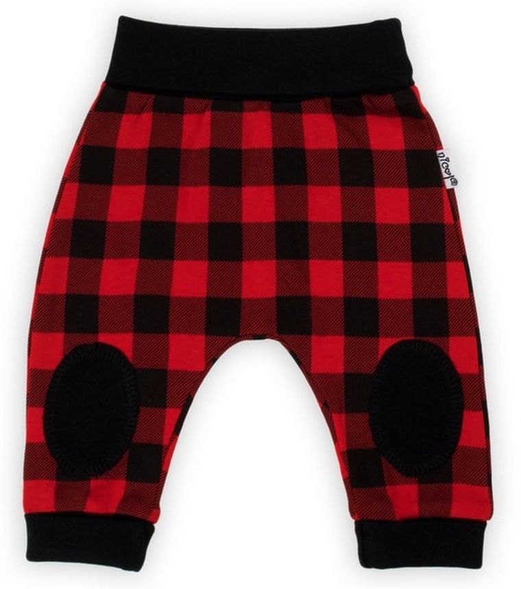 Spodnie chłopięce, czerwono-czarne, Nicol
