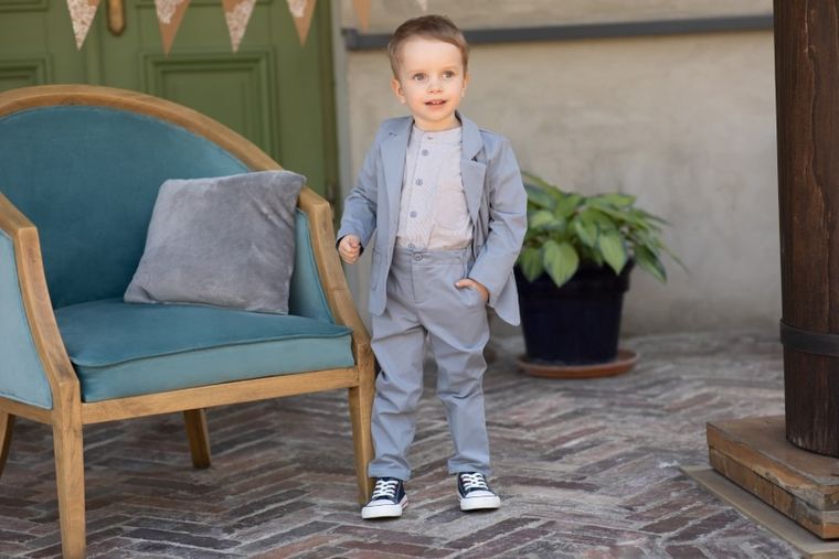 Spodnie chłopięce, niebieskie, Charlie, Pinokio